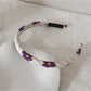 Gifty - Floral Pattern Polyester Wrapped Headband