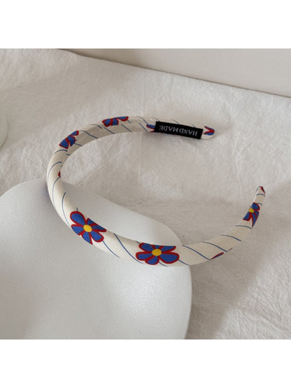Gifty - Floral Pattern Polyester Wrapped Headband