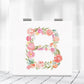 Mirroray - Elegant Floral Letter Print Compact Mirror