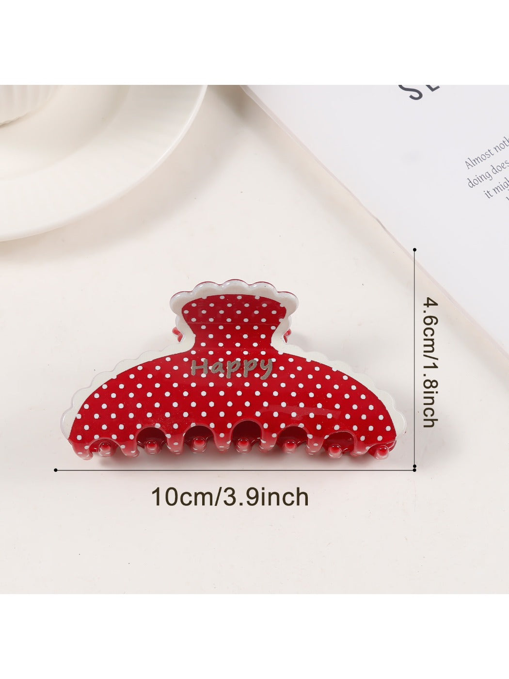 Beau - Stylish Polka Dot Claw Clip