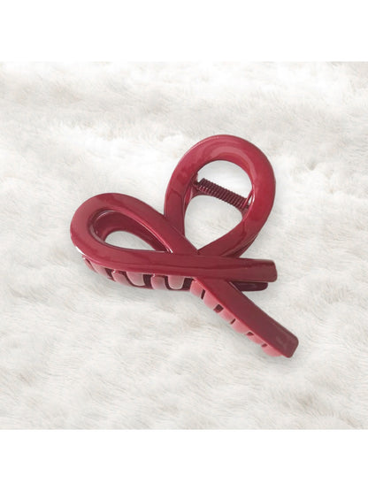 Beau - Simple Square Twist Design Plastic Claw Clip