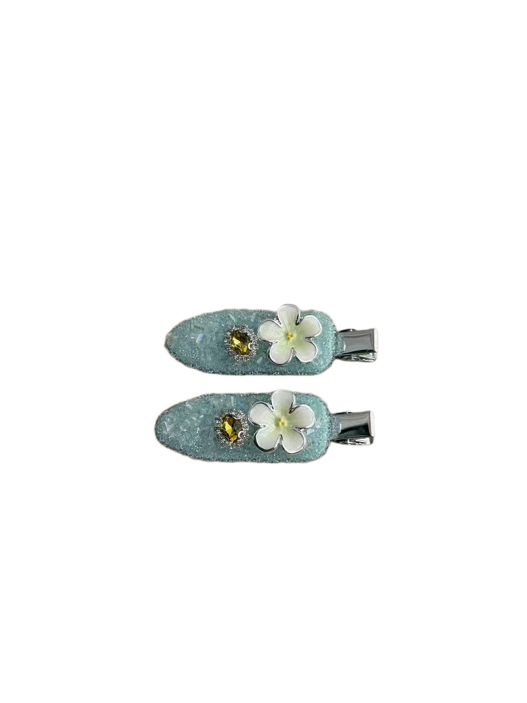 Beau - Floral Bangs Styling Plastic Alloy Hair Clip