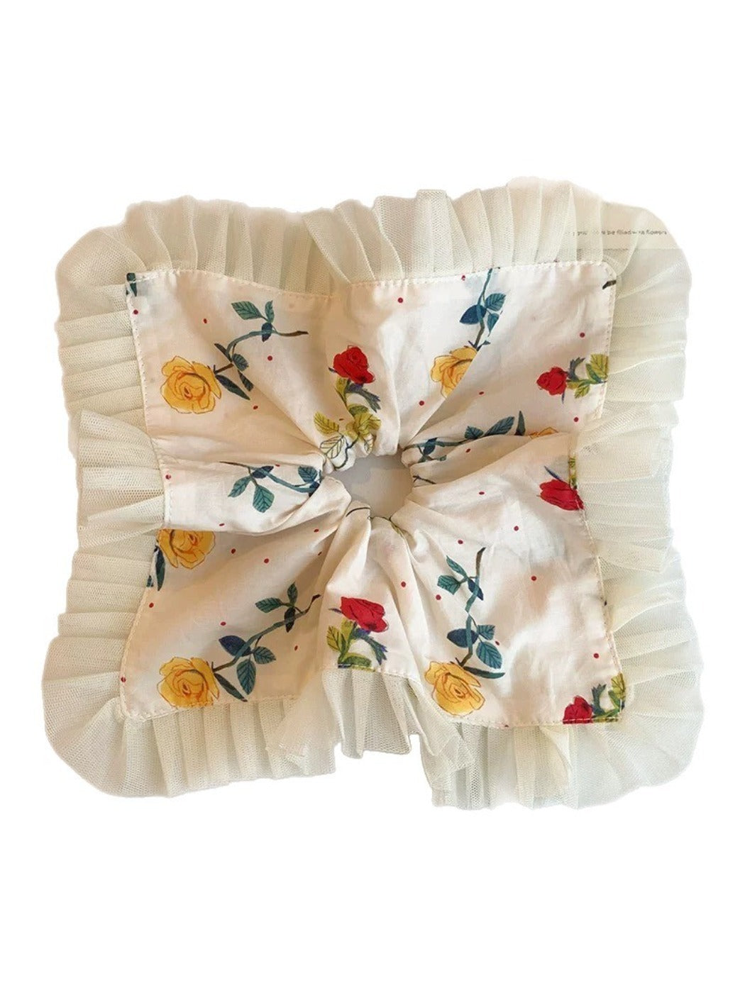 Gifty - French Minimalist Floral Oversized Square Hair Tie