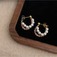 Earedge - Elegant Colorful Beaded Hoop Earrings