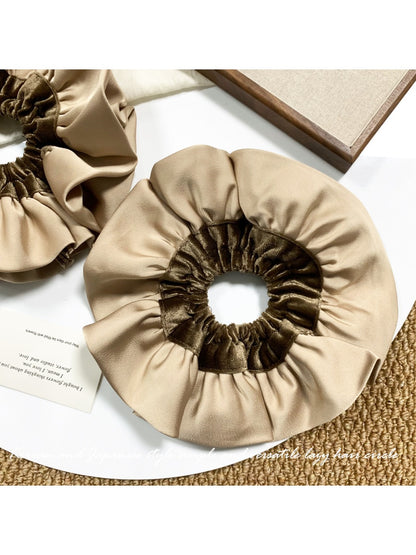 Gifty - Coffee Satin Velvet Hair Ring