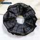 Gifty - Double-layer Plaid Hair Ring