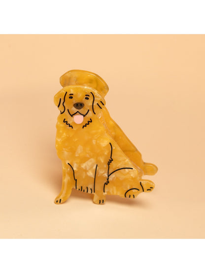 Beau - Cute Yellow Dog Hair Clip