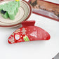 Beau - Classic Christmas Theme Print Claw Clip