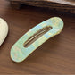 Beau - Marbled Heart Cutout Acrylic Hair Clip
