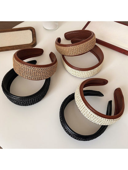 Gifty - Plaid Wide-Banded Headband