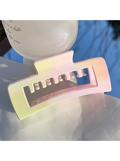 Beau - Gradient Plastic Square Shape Claw Clip