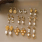 Earedge - Vintage Irregular Sculpted Drop Earrings