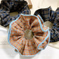 Gifty - Double-layer Plaid Hair Ring