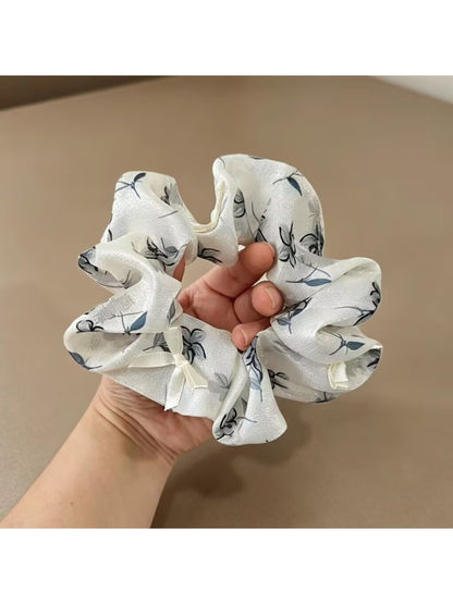 Gifty - Floral Butterfly Bow Polyester Scrunchie