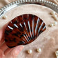 Beau - Vintage Leopard Print Shell Shaped Claw Clip