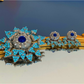 Brovia - Vintage Snowflake Alloy Brooch Earrings
