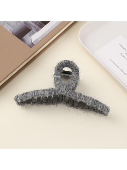 Beau - Solid Color Looped Top Hair Claw Clip
