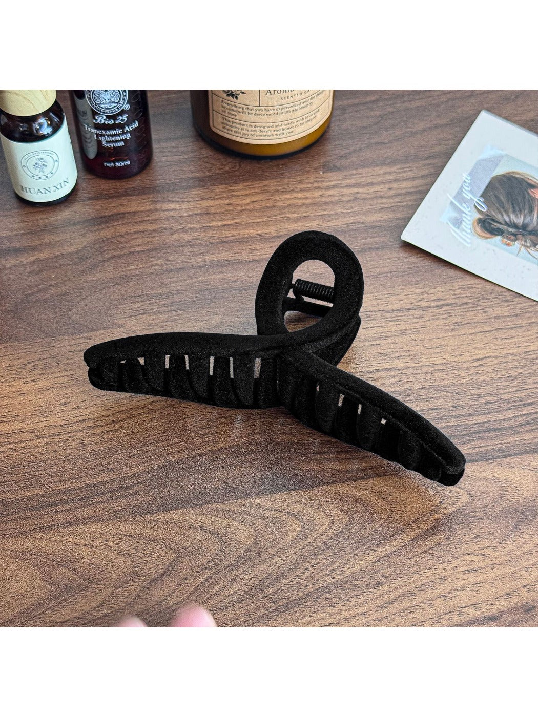 Beau - Elegant Velvet Hair Claw Clip Large