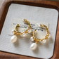 Earedge - Vintage Geometric Drop Detail Stud Earrings
