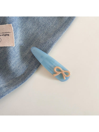 Beau - Solid Color Teardrop Hair Clip