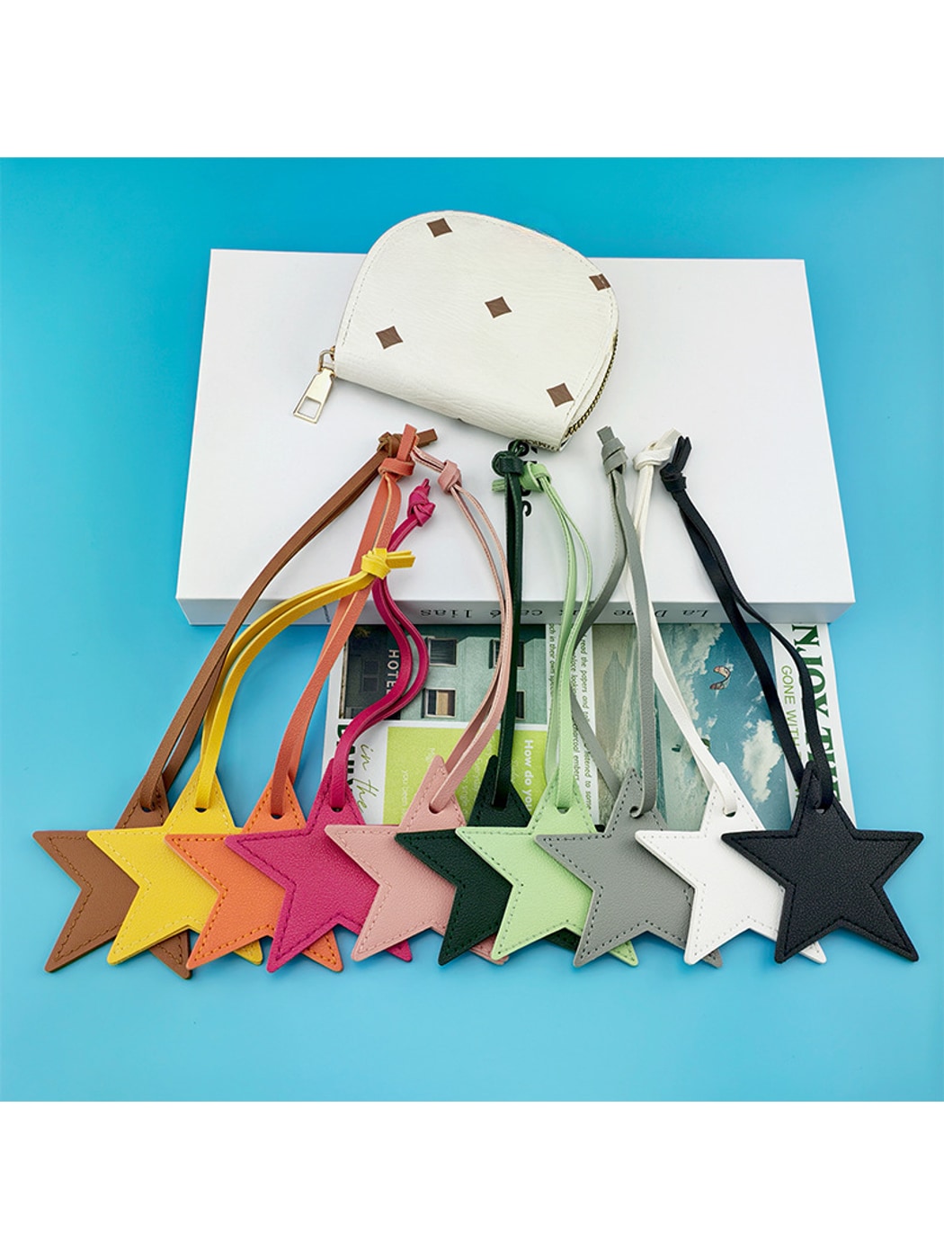 Keypus - Minimalist Five-Point Star Bag Charm Keychain