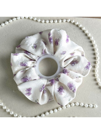 Gifty - Cherry Print Polyester Fabric Scrunchie