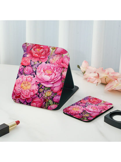 Mirroray - Floral Printed Desktop Folding Makeup Mirror