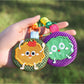 Keypus - Cartoon Color Block Lanyard Keychain