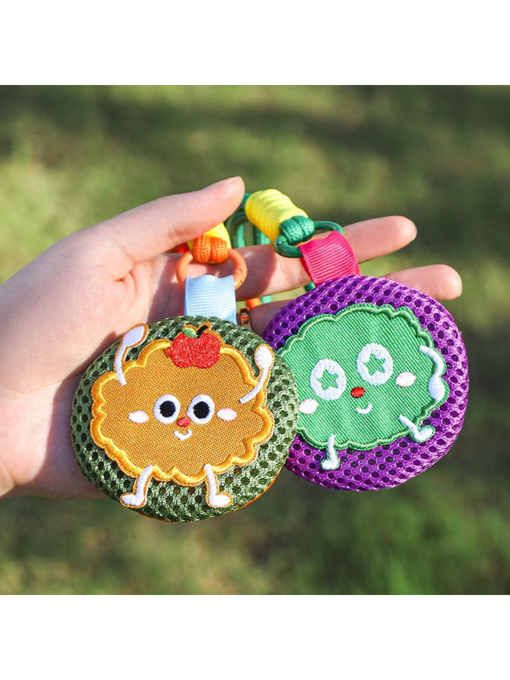 Keypus - Cartoon Color Block Lanyard Keychain