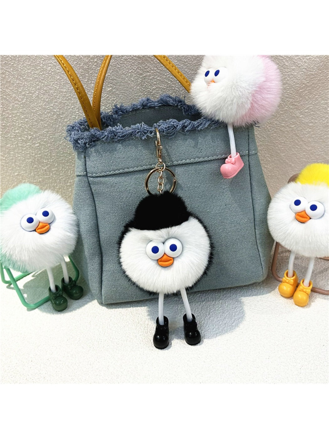 Keypus - Cartoon Funny Round Keychain