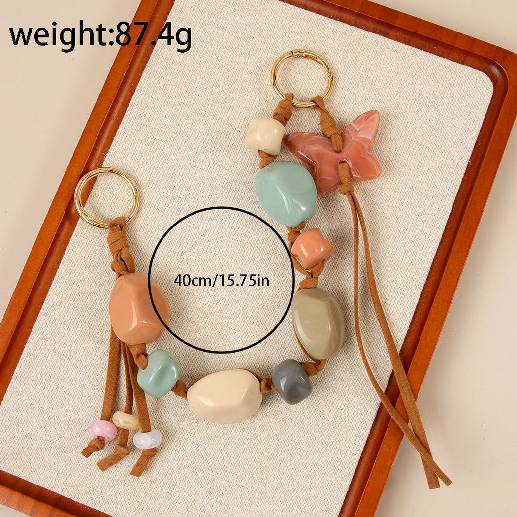 Keypus - Decorative Butterfly Tassel Keychain Bag Charm
