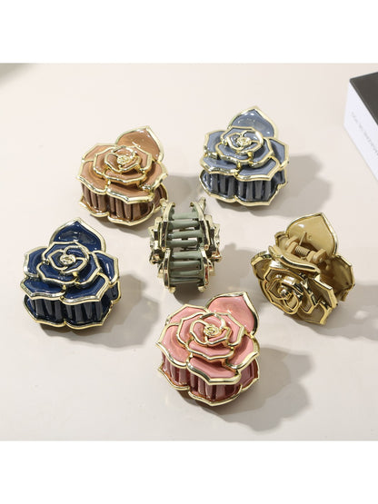 Beau - Round-Shaped Rose Hair Clip