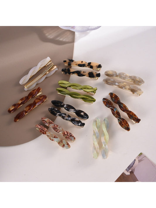 Beau - Creative Braided Shaped Acetate Hair Clip