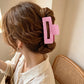 Beau - Plaid Hollow Rectangle Claw Clip