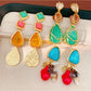 Earedge - Geometric Vintage Style Triangle Tassel Earrings