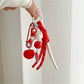 Keypus - Sweet Heart Tassel Beaded Key Ring Keychain