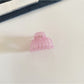Beau - Clear Pumpkin Shape Plastic Alloy Claw Clip