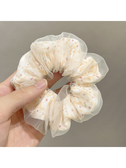 Gifty -  Double-Layer Mesh Daisy Scrunchies