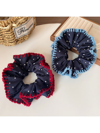 Gifty - Color Block Polka Dot Hair Tie