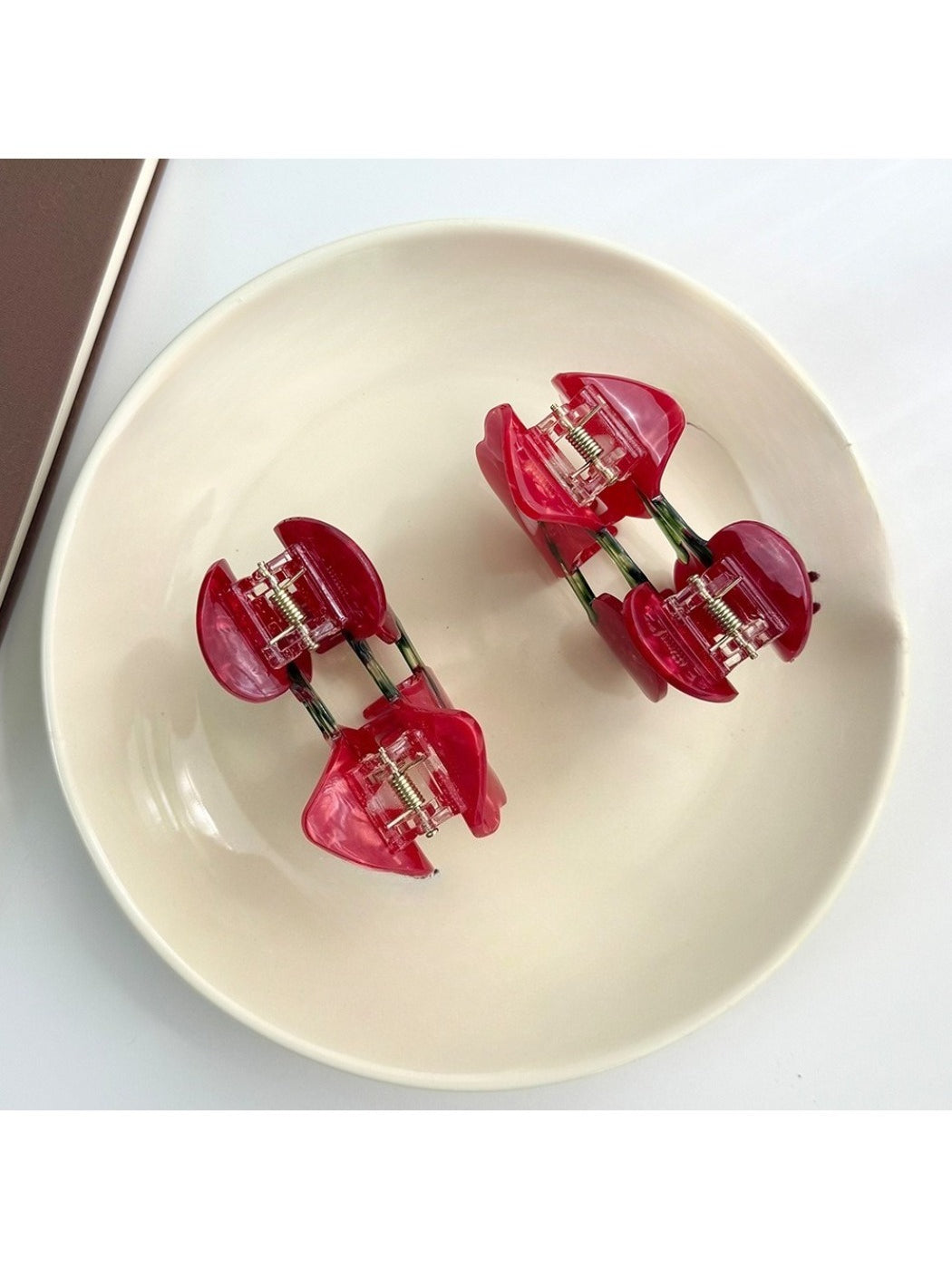 Beau - Red Cherry Hair Clips
