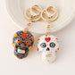 Keypus - Halloween Skull Pattern Bag Charm Keychain