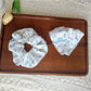 Gifty - Sweet Tulip Print Polyester Fabric Scrunchie