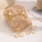 Earedge - Chic Openwork Flower Earrings