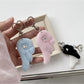 Keypus - Retro Plush Angel Wing Star Detail Keychain