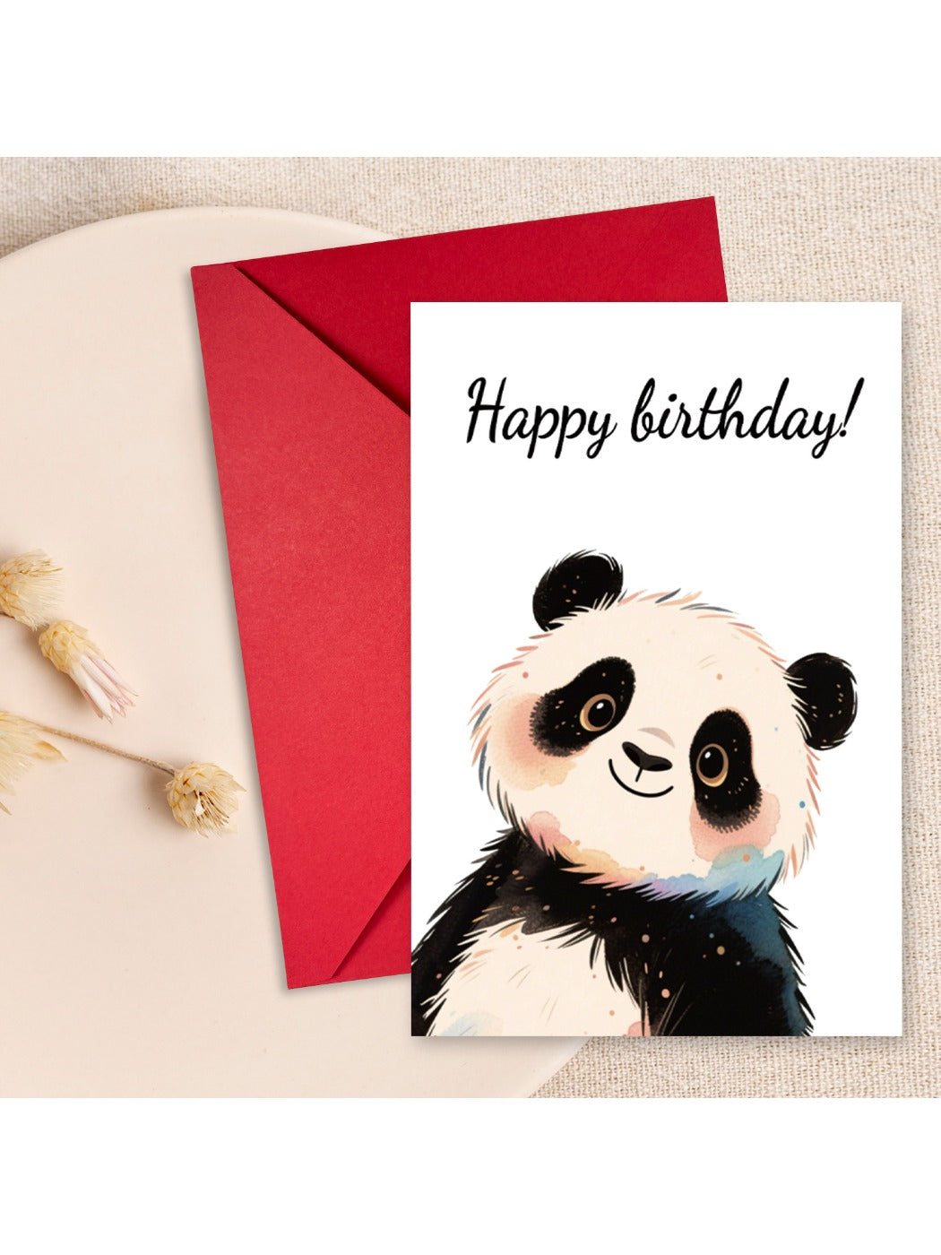 Carduria - Panda Themed Birthday Card