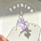 Keypus - Cartoon Bow Beaded Phone Charm Keychain