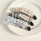 Beau - Plaid Gathered Fabric Decorative Banana Clip