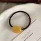 Gifty - Solid Color Oval Hair Tie
