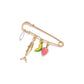 Brovia - Cute Melon Strawberry Fish Charm Fruit Brooch
