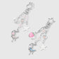 Keypus - Sweet Style Moon and Star Charm Keychain